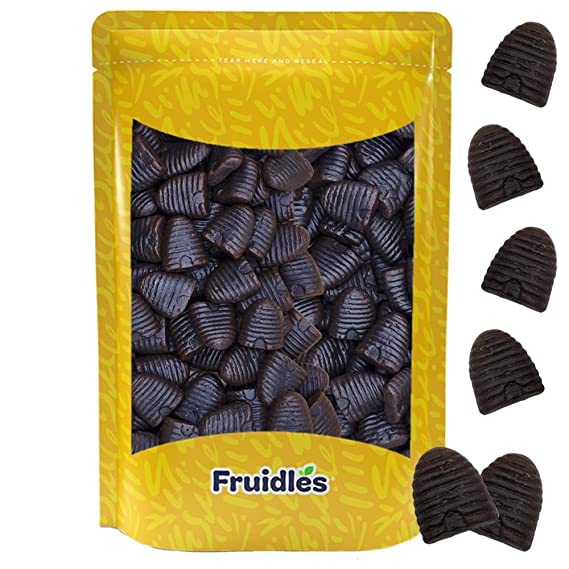 Beehive Licorice Gummies, Beehives Shaped Licorice with a Touch of Honey, Great for Parties, Non-GMO (1 Pound)