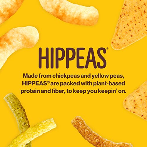 Hippeas Chickpea Puffs, Groovy White Cheddar, 0.8 Ounce (Pack of 30), 3g Protein, 2g Fiber, Vegan, Gluten-Free, Crunchy, Plant P