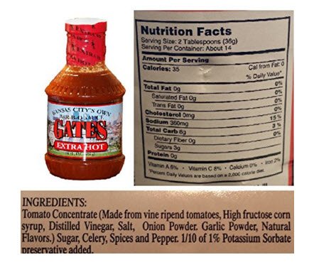 Gates BBQ Sauce and Dry Rub Variety Bundle - 4 Pack, 18.288 cm Size