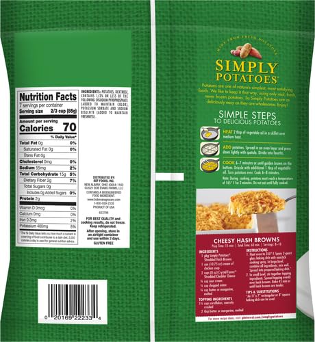 Simply Potatoes Shredded Hash Browns, 20 Oz