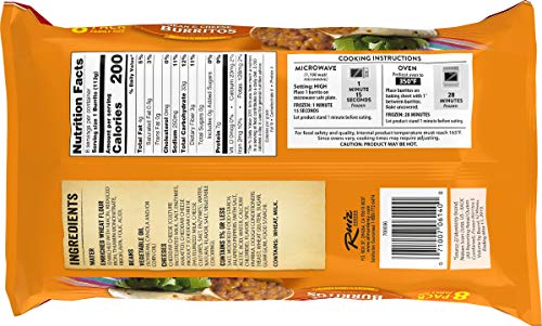 El Monterey Bean and Cheese Burritos, 8 Pack