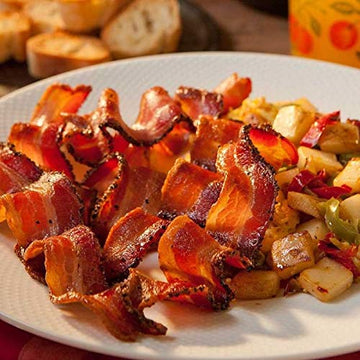 Burgers Smokehouse Smoked Bacon Steaks, Pepper Coated, Four 1 lb Packages