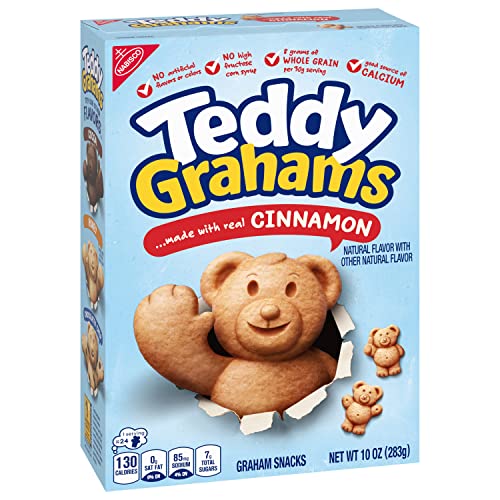 TEDDY GRAHAMS Cinnamon Graham Snacks, Bulk Kids Snacks, 6 - 10 oz Boxes