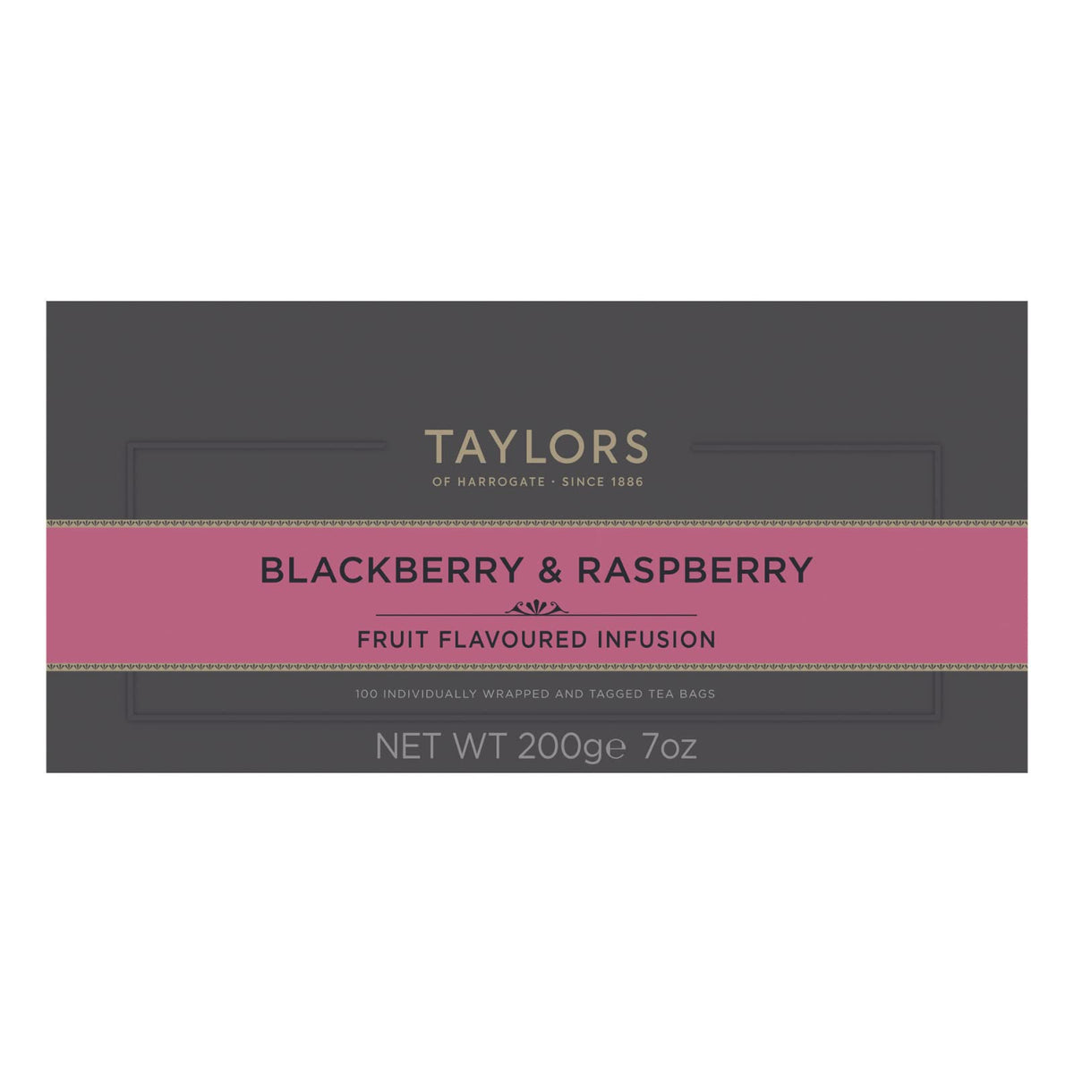 Taylors Of Harrogate Blackberry & Raspberry Herbal Tea, 100 Count (Pack Of 1)