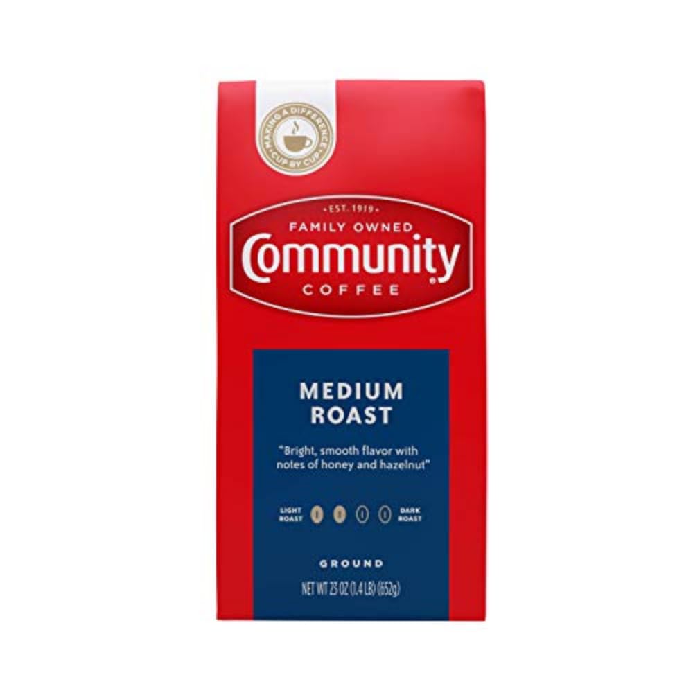 Community Coffee Medium Roast Ground Coffee, Vacuum Packed 23 Ounce Bag (Pack of 1)