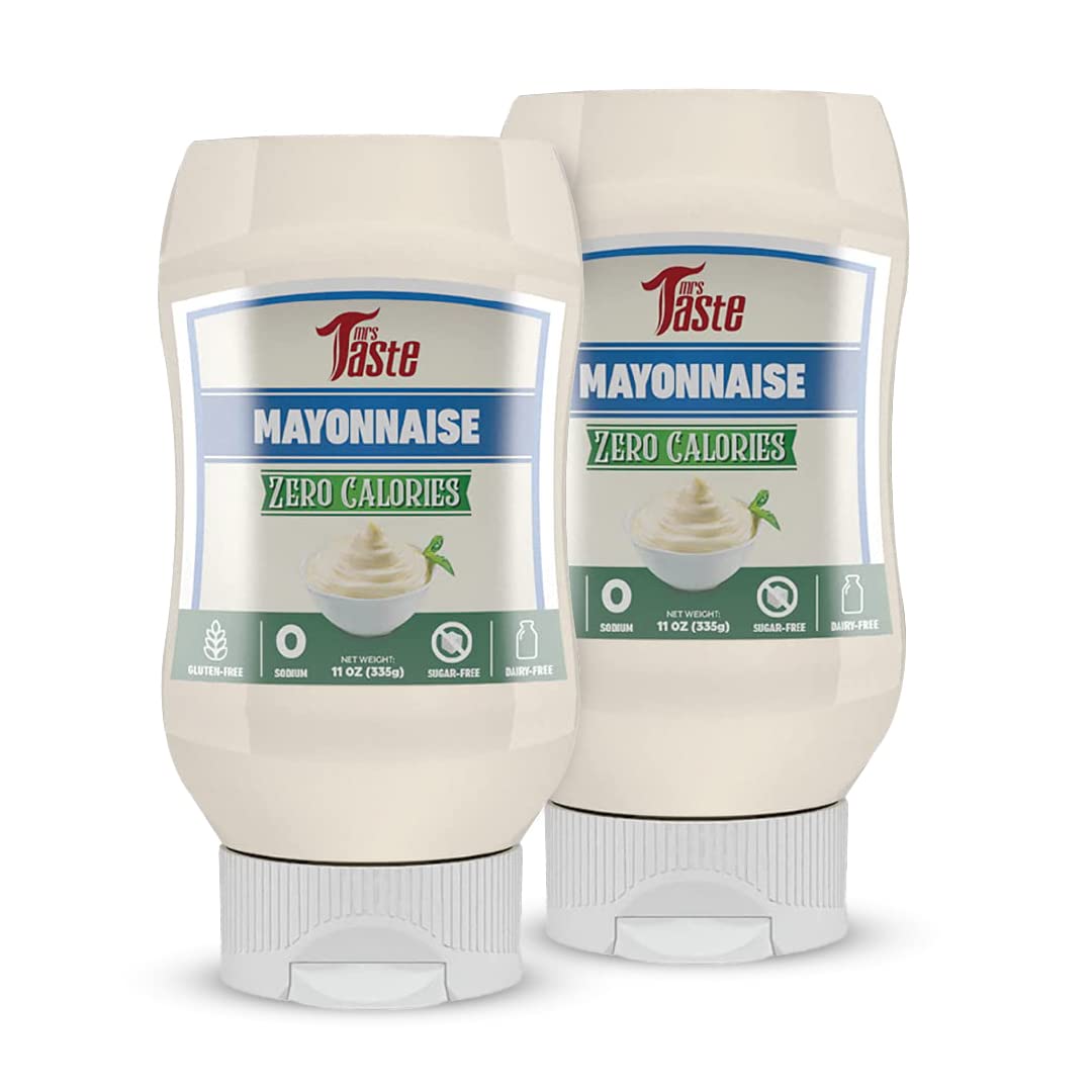 Mrs Taste Multi-Pack Sugar Free Mayo, Zero Calories, Zero Sodium, Zero Sugar, High Fiber, Keto Friendly, Paleo Friendly, Condime