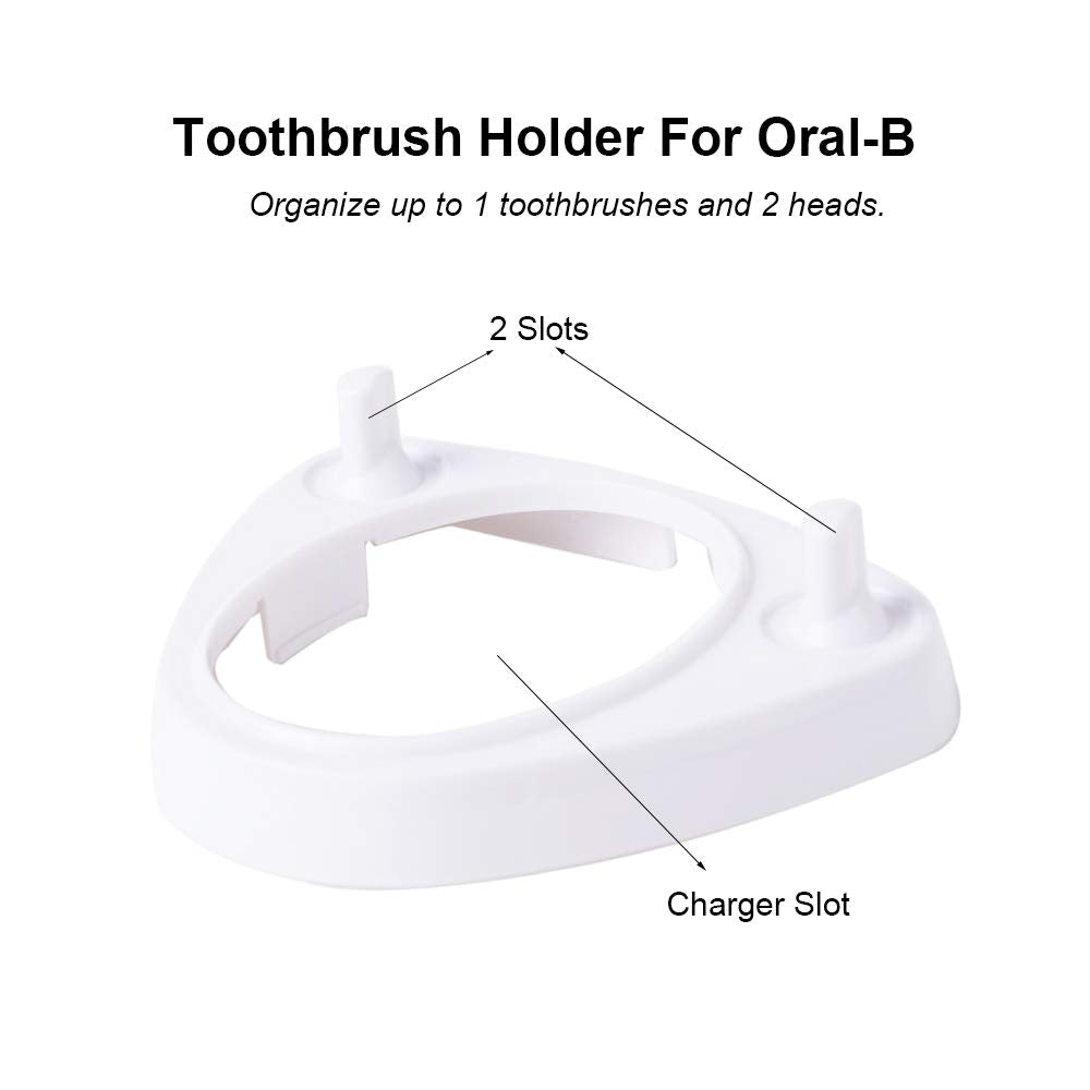 Lazyme Single Charger Holders Toothbrush Heads Holder Compatible For Oral-B, For Oral-B D Series, Pro Series (1 Pack)