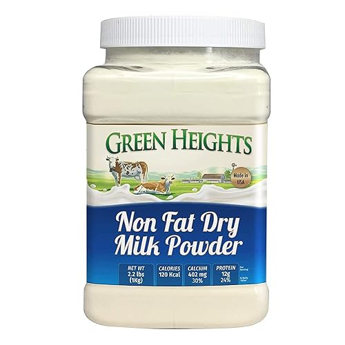 Non Fat Dry Milk Powder - 3 Pounds / 1.36 Kilo Jar (42+ Servings) - Proudly Made In America - Healthy Nourishing Essentials By G