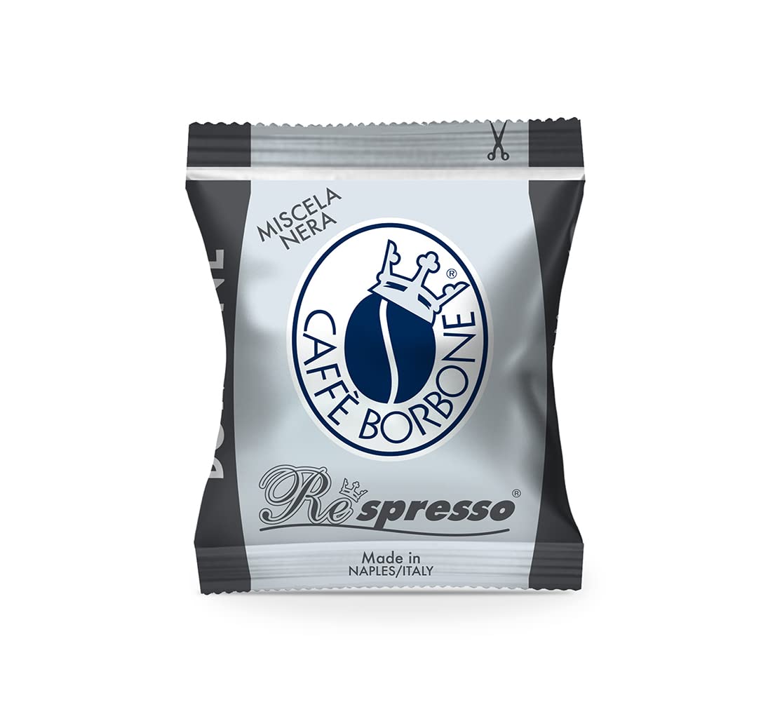 Caffè Borbone Espresso Coffee Pods, 50 Count, Nespresso Compatible, Black Blend