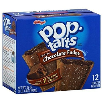 Kelloggs Pop Tarts Frosted Chocolate Fudge Toaster Pastries 22 oz Box