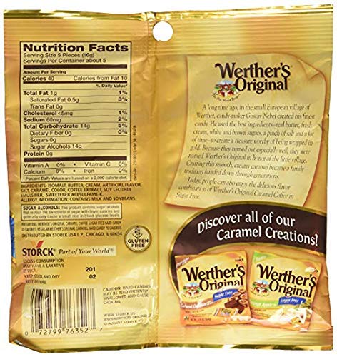Werther'S Original - Coffee Caramel - Sugar Free Hard Candies