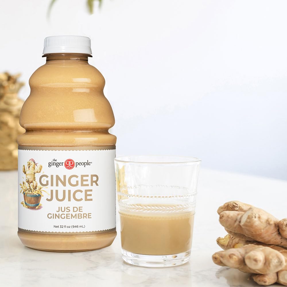 Ginger Juice, 99% Pure Ginger Juice By The Ginger People – Original Flavor And Premium Quality Ginger Juice, 32 Fl Oz Bottle – Pack Of 1