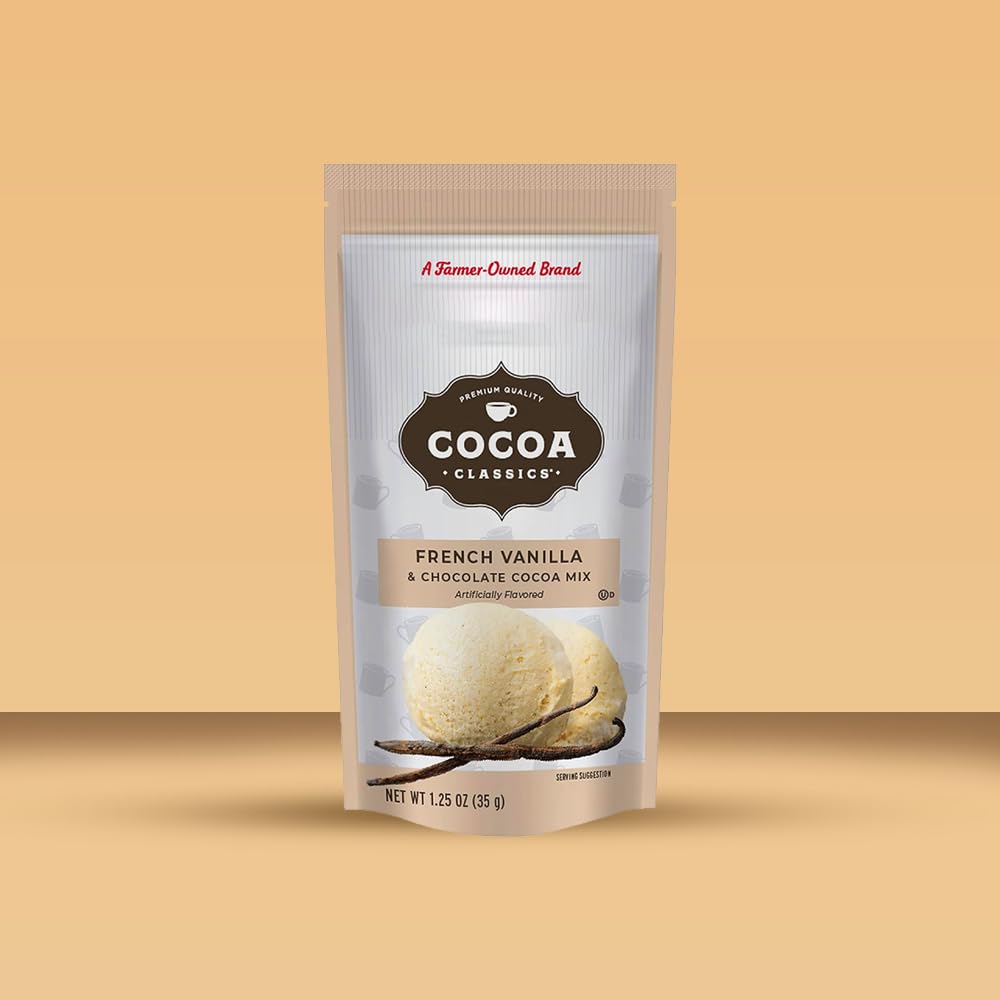 Generic Cocoa Classics Hot Chocolate Variety Pack, 34 Packets, 4 Flavors - Chocolate Supreme, French Vanilla, Salted Caramel, Mint