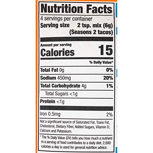 McCormick Street Taco Carne Asada Seasoning Mix, 0.87 oz (Pack of 12)