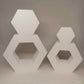 Hexagon Styrofoam Cake Dummies Various Sizes