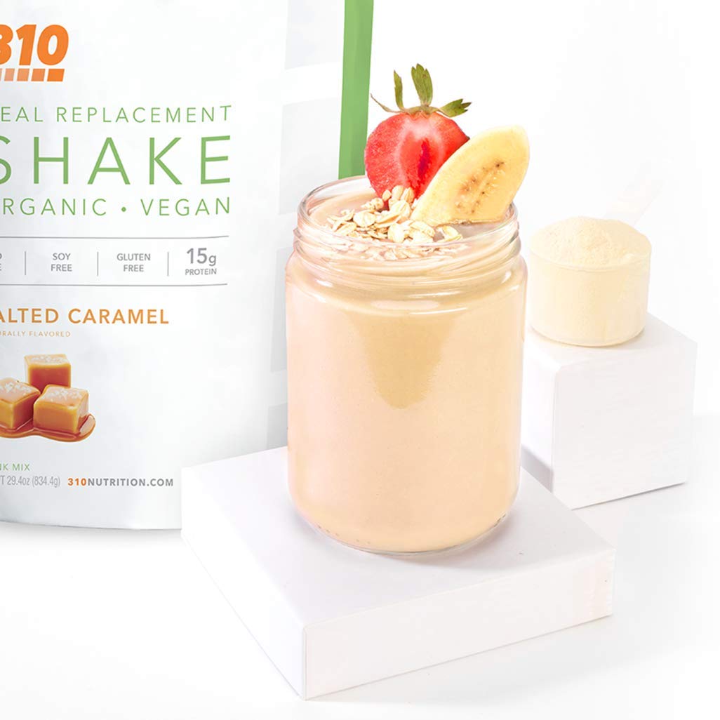 310 Nutrition Organic All-In-One Meal Replacement Shake Powder - Plant-Based Protein Smoothie Blend w/Fiber, Probiotics & Adapto