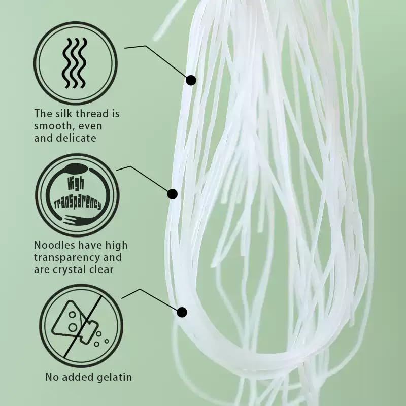 17.64oz Longkou Vermicelli Bean Thread Thin Noodles-Cold Mixed Soup And Other Flavors Glass Noodle-Vermicelli Noodles Smooth And