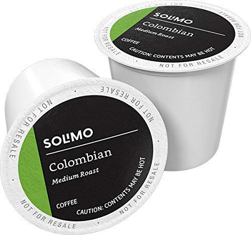 Amazon Brand - Solimo Medium Roast Coffee Pods, Colombian, Compatible with Keurig 2.0, 24 Count