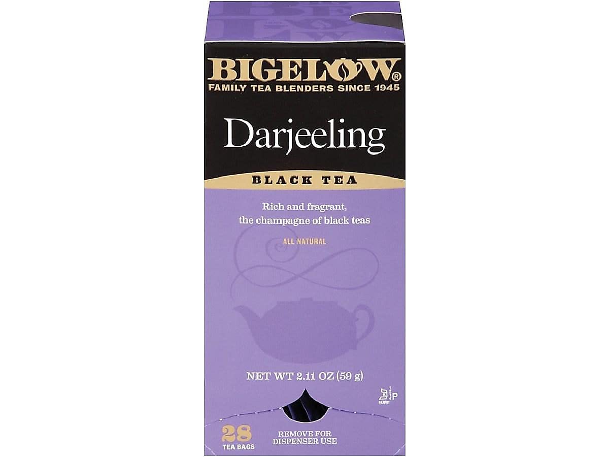 Bigelow Tea Darjeeling Blend Black Tea 28 Count Box Full Caffeine Antioxidant-Rich RCB003491