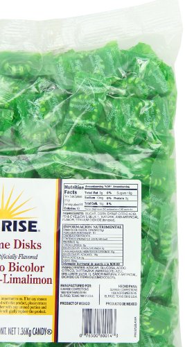 Sunrise Confections Key Lime Disks - Hard Candy 3 Pound Bag