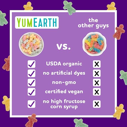 YumEarth Organic Halloween Sour Littles Chewy Candy - Allergy Friendly (Top 9 Free), No Artificial Dyes, Non GMO, Gluten Free, V
