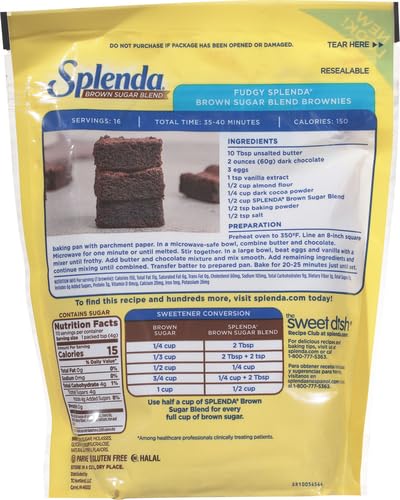 SPLENDA Brown Sugar Blend for Baking, 1 Pound Bag (Pack of 2)