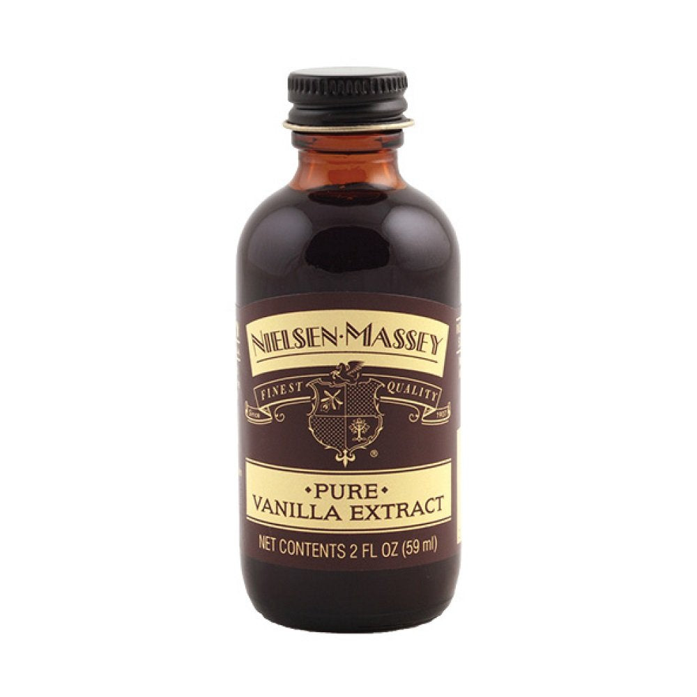 Nielsen-Massey Pure Vanilla Extract, Off-White, 2 Fl Oz Bottle for Baking and Cooking, Premium Quality Flavoring