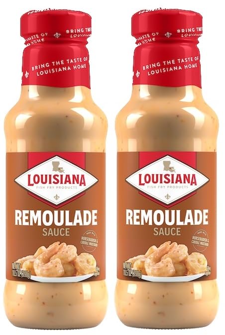 Louisiana Fish Fry Remoulade Sauce, 10.5 Ounce (Pack Of 2) - Limited Availability Large Online Retailer Recipe Card Included - Authentic Southern Flavor