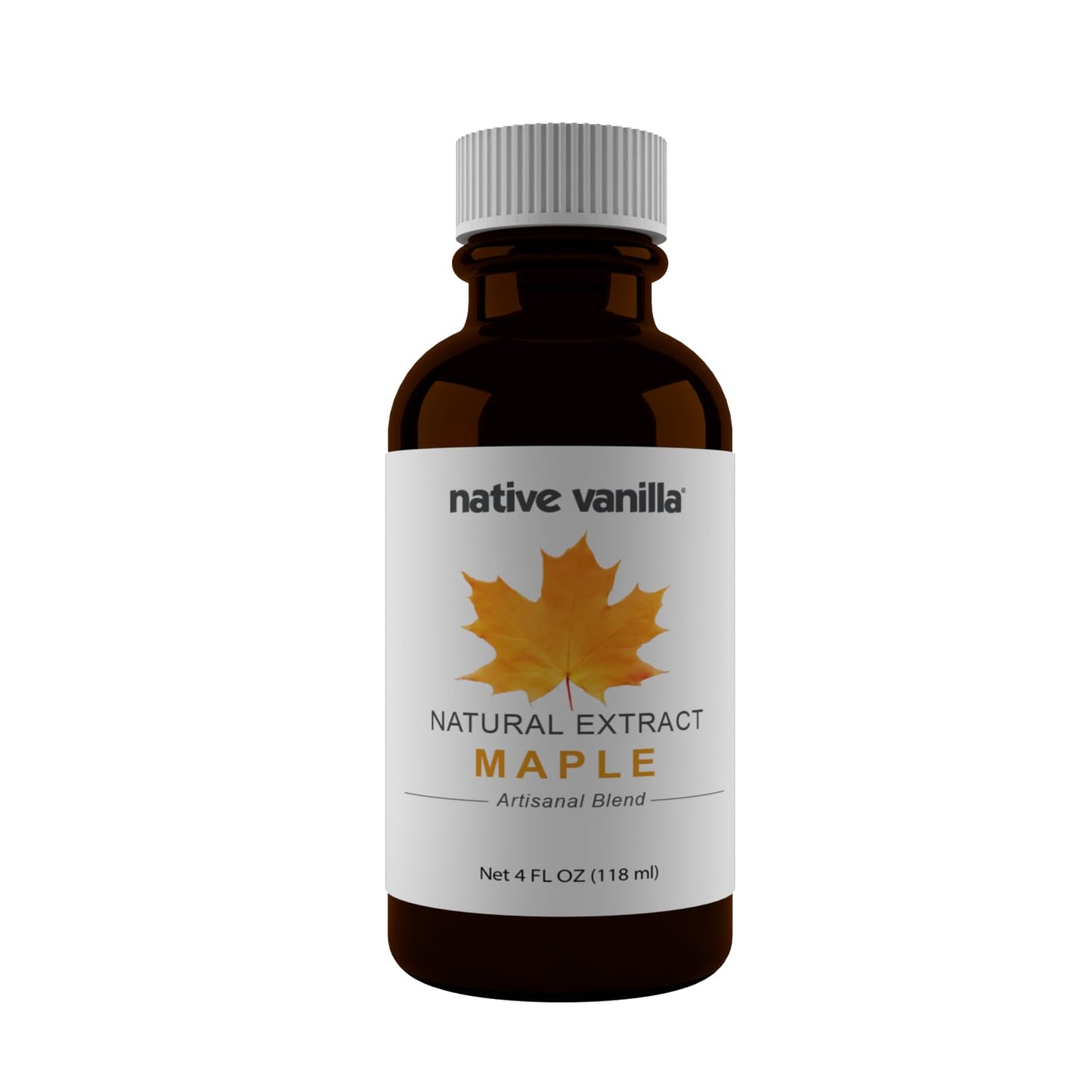 Native Vanilla Pure Maple Extract - 4 Fl Oz - Ideal for Cooking, Baking, and Desserts