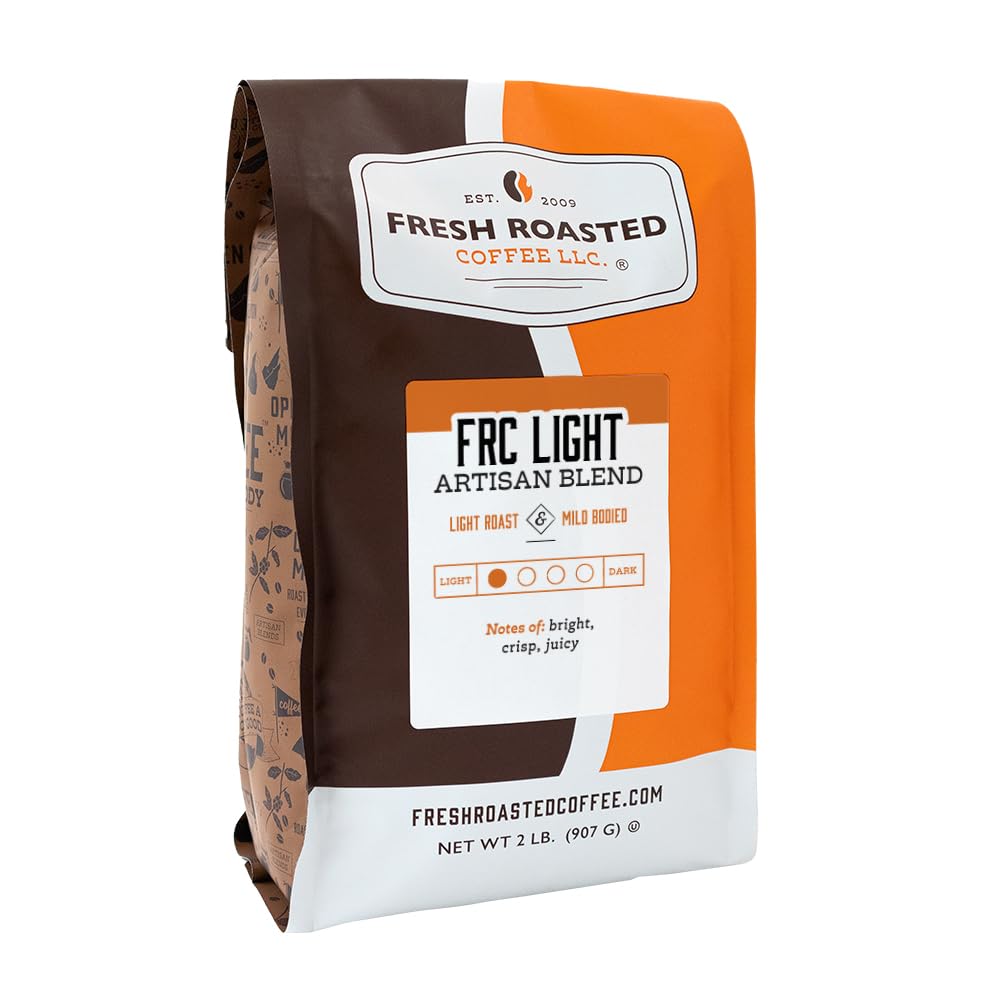 Fresh Roasted Coffee Light Roast Blend, Whole Bean, 2 lb, Kosher