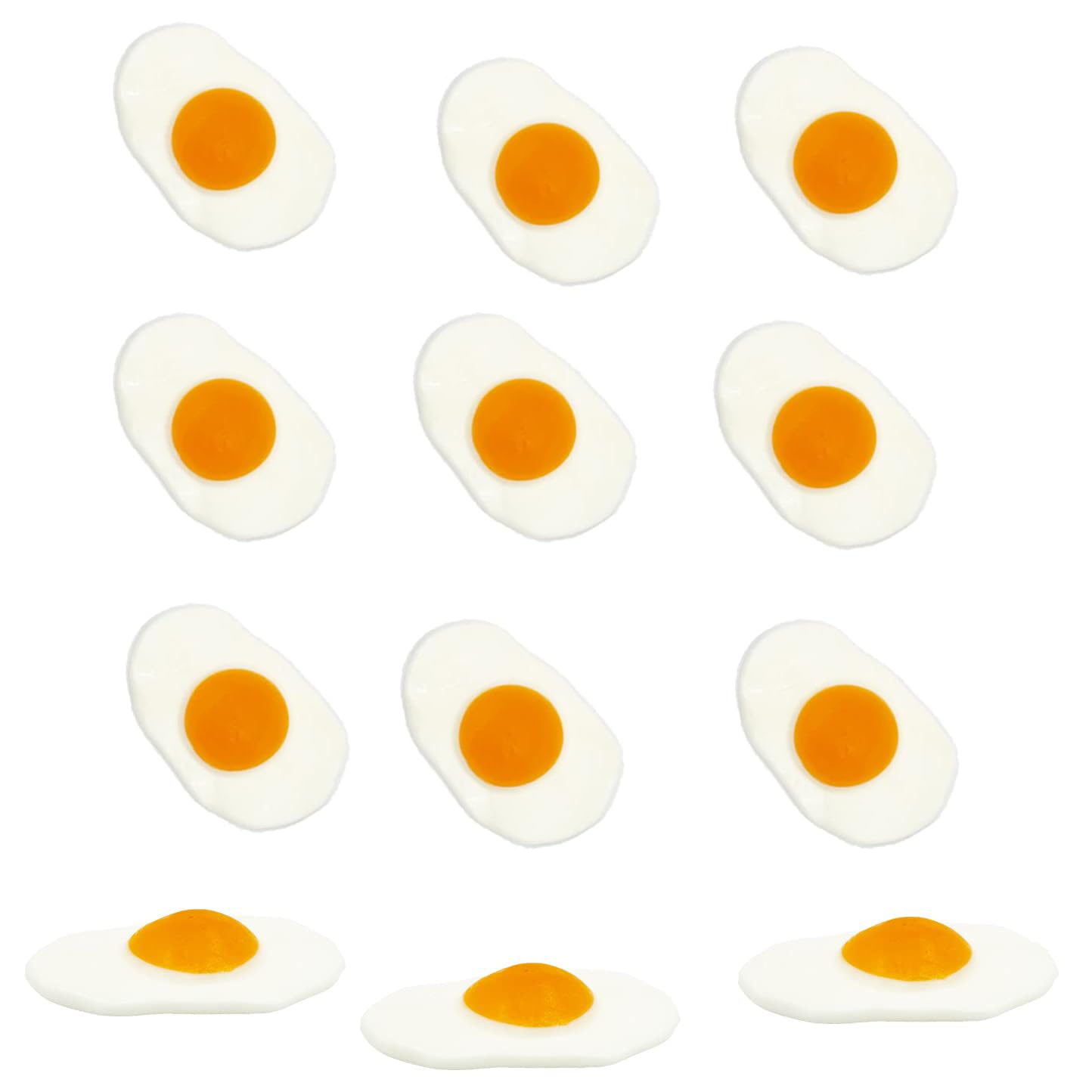 Fruidles Mini Fried Egg Gummi, Omelet Candy, Delicious Fruit Flavors Gummies (1 Pound)