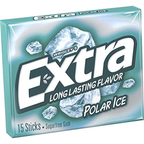 Extra, Polar Ice Sugarfree Gum, 45 ct (Pack of 2)