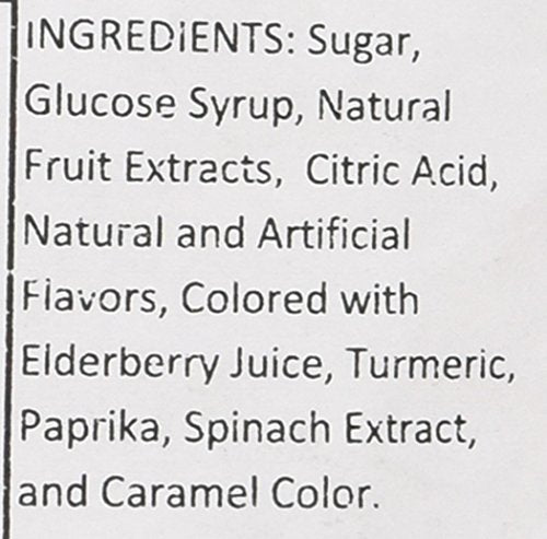 Chipurnoi Glitterati Fruit & Berry Medley Miniature Hard Candies (Sugar) 1Lb