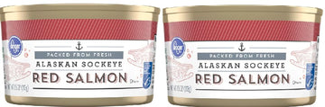 Alaskan Sockeye Red Salmon (2 cans, 7.5 oz. each can)