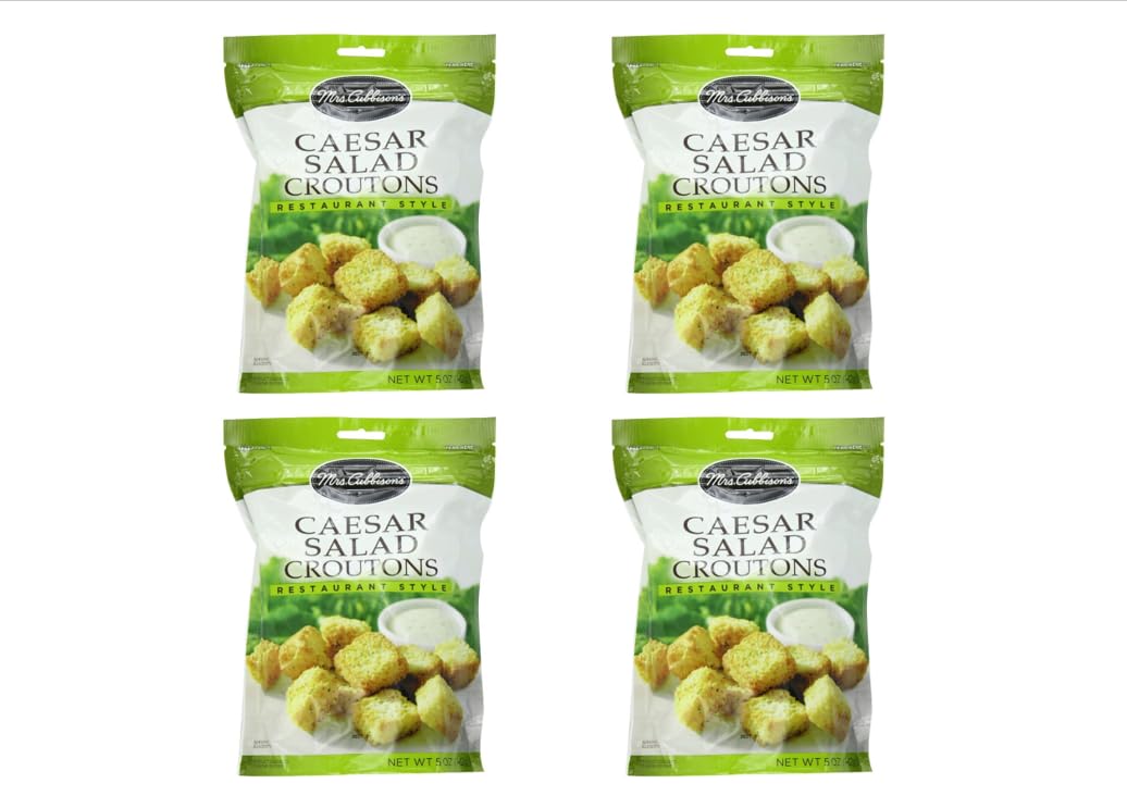 Mrs. Cubbisons Croutons 5 Oz (Pack of 4) (Caesar Salad Restaurant Style)