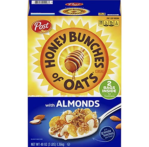 Post Honey Bunches of Oats with Almonds, 48 oz. 3PK