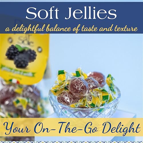 Perle di Sole Blackberry Jellies — Italian Fruit Gelée (7 oz / 200g)