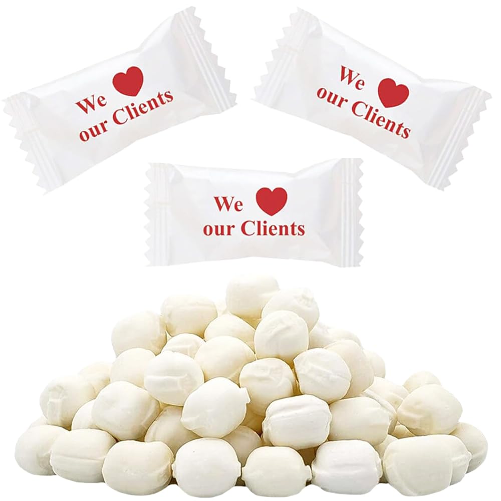 The Dreidel Company Buttermints, Fat-Free Mint Candies, 100 Count, We Love Our Residents