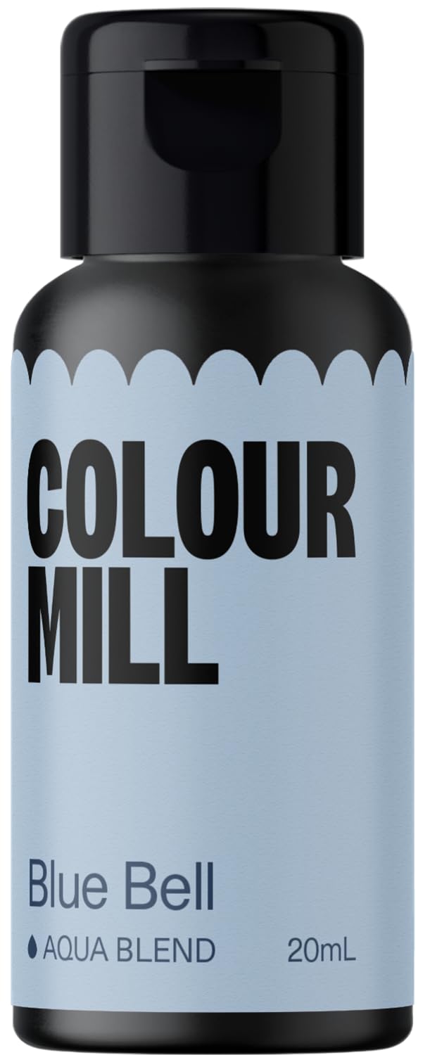 Colour Mill Aqua Blend Water-Based Food Coloring, 20ml, Blue Bell, Model CMA20BEL