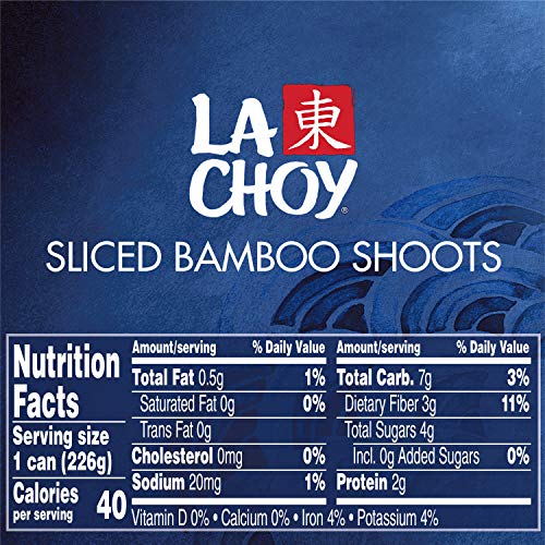 La Choy Sliced Bamboo Shoots - 8 oz Can, Ideal for Stir-Fry and Asian Dishes