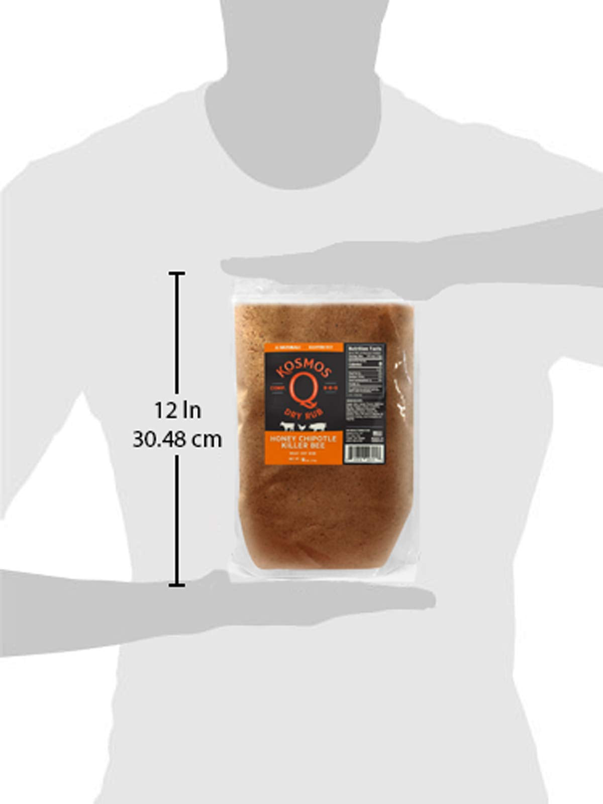 Kosmos Q Honey Chipotle Killer Bee Bbq Rub, 16 Oz