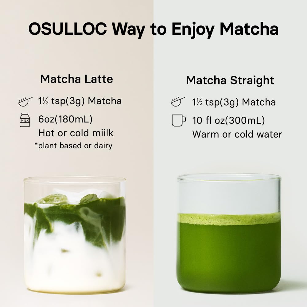 OSULLOC Volcanic Isle Matcha Powder  Ceremonial Grade Korean Matcha for lattes  Green tea powder from Jeju island (1.41oz  40g)