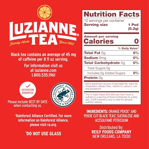 Luzianne Sweet Iced Tea, Single Serve K-Cup Pods, 12 Count