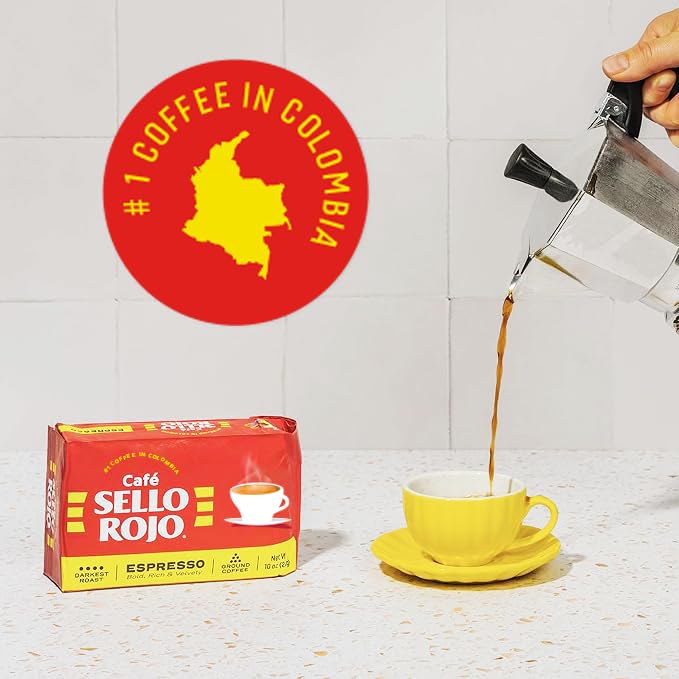Sello Rojo, Espresso Brick, 10 Oz, Pack Of 12