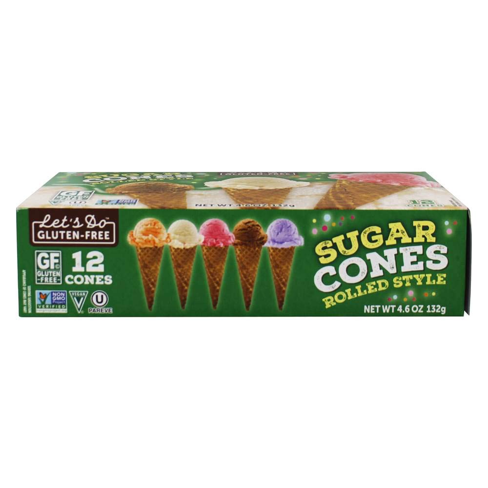 Lets DoGluten Free Sugar Cones Rolled Style