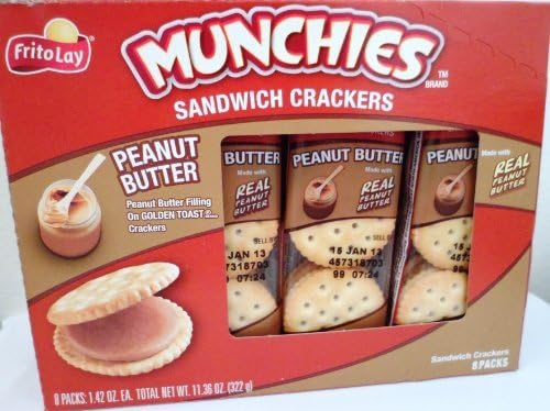 Munchies Sandwich Crackers Peanut Butter 11.36 Oz (Pack Of 2)