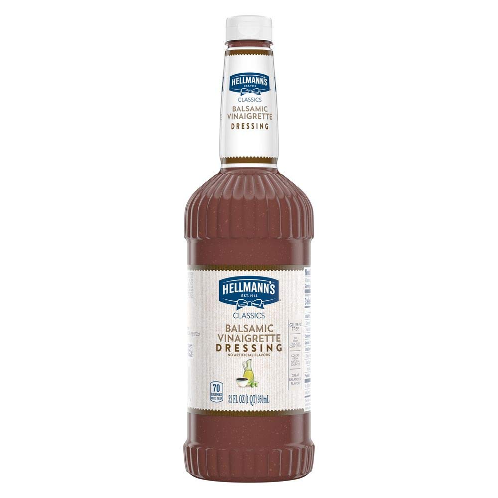 Hellmann's Classics Balsamic Vinaigrette Salad Dressing Salad Bar Bottles Gluten Free, No Artificial Flavors or High Fructose Co
