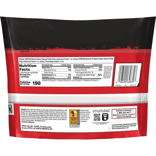 Doritos Walking Taco Nacho Reduced Fat Tortilla Chips  1.4 Ounce  44 Per Case