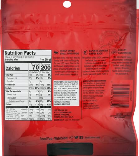 Jack Links Beef Steak Tender Bites, Teriyaki, 2.85 oz, Pack of 4