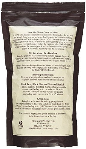 Harney & Sons Earl Grey Supreme Tea - 50 Sachets, Deep Red, Model 50506